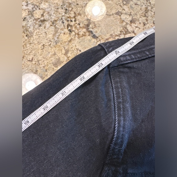 NWOT Abercrombie and Fitch Black Denim Jacket - Picture 7 of 8